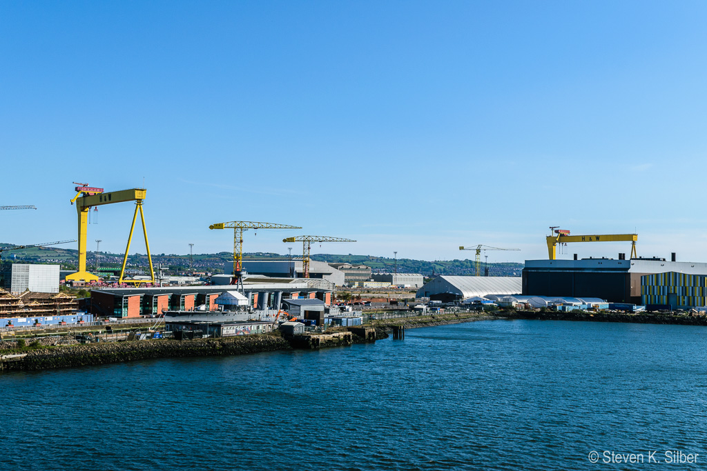 Shipyards from our ship balcony. (1/500 sec at f / 10,  ISO 100,  30 mm, 18.0-55.0 mm f/3.5-5.6 ) May 05, 2017
